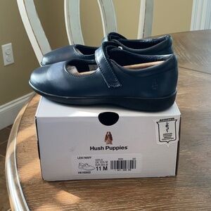 NEW Hush Puppies Lexi Navy Toddler Girls Size 11M Mary Janes